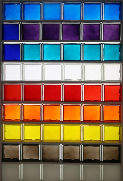 Γυάλινο τετράγωνο χρώματος — Φωτογραφία Αρχείου