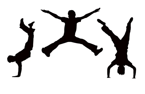 Saltar meninos — Fotografia de Stock
