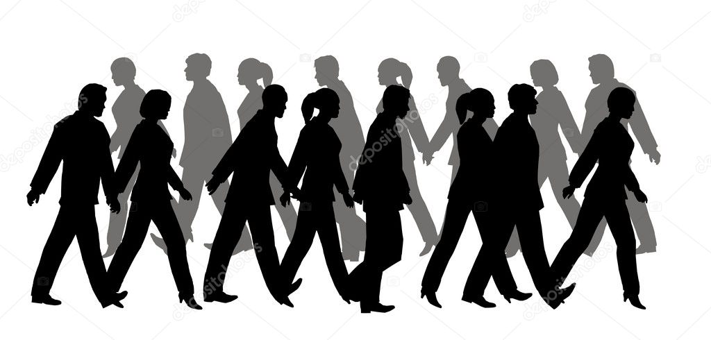 Pedestrian silhouette Stock Photo by ©Paha_L 3643522