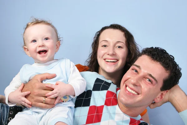 Família com bebê — Fotografia de Stock