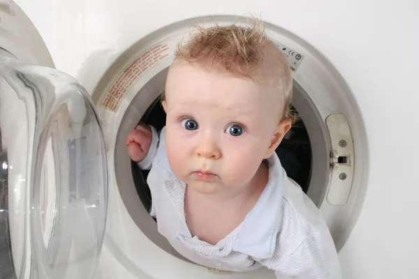 Pure baby from washer 2 — Stock Photo, Image