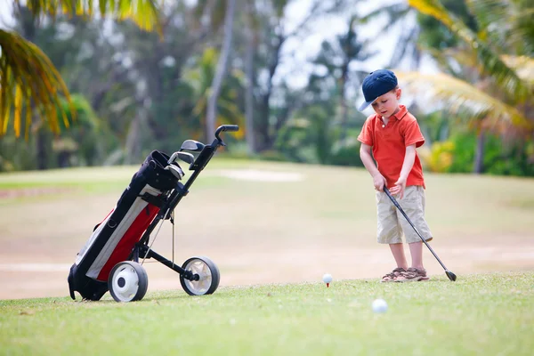 Unga golfare — Stockfoto