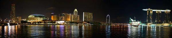 晚上新加坡 — 图库照片