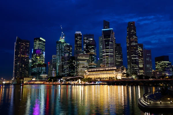 Gece singapore — Stok fotoğraf