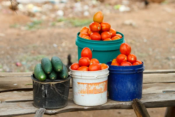 Straßenmarkt in Tansania — Stockfoto