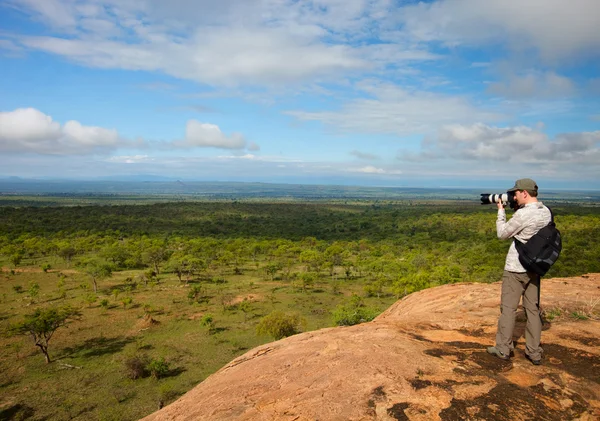 Fotógrafo da natureza — Fotografia de Stock