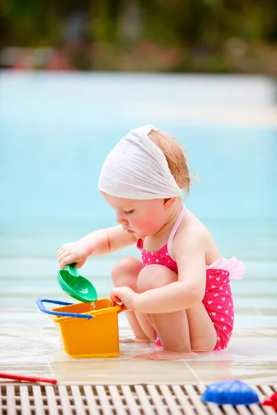 Toddler on vacation — Stock Photo, Image