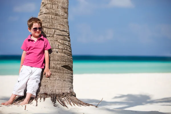 Chlapec na dovolené — Stock fotografie