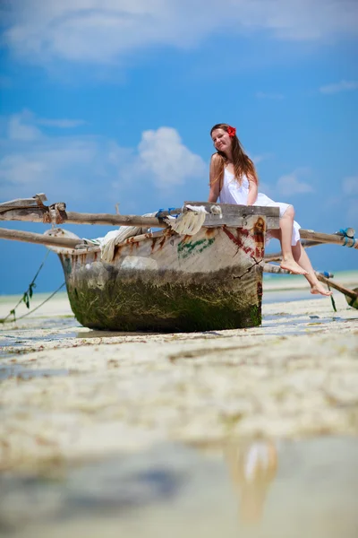 Girl on vacation — Stock Photo, Image