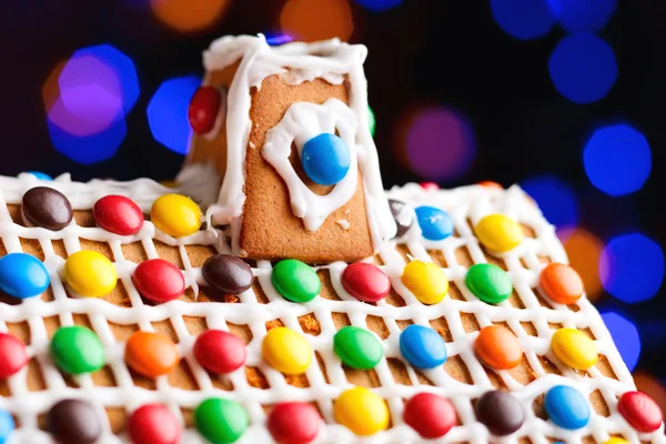 Closeup of gingerbread house roof — Stock Photo, Image