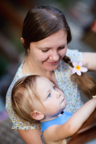 Moeder en dochter Portret — Stockfoto
