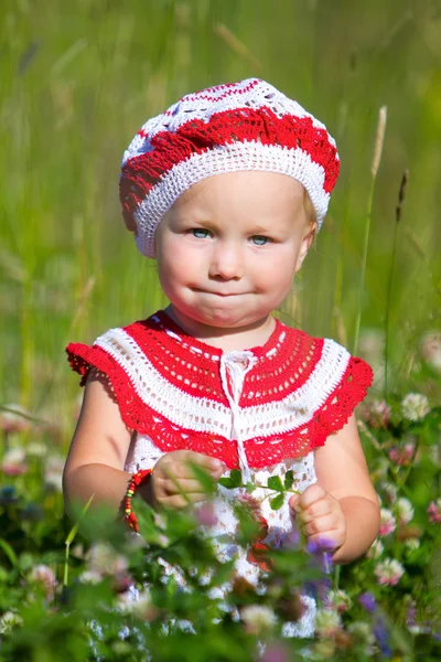 Entzückendes Kleinkind Mädchen Porträt — Stockfoto