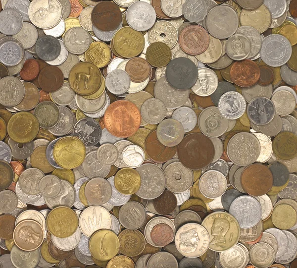 Wereld munten — Stockfoto