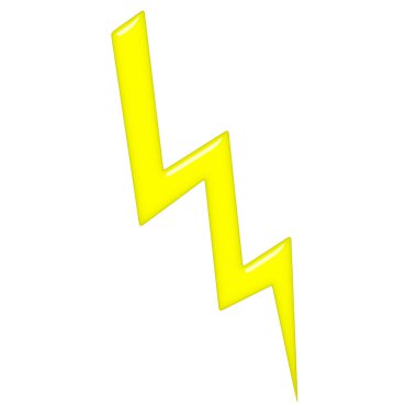 3D Lightning clipart