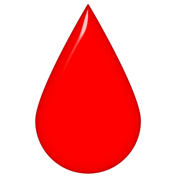 3D kropli krwi — Zdjęcie stockowe