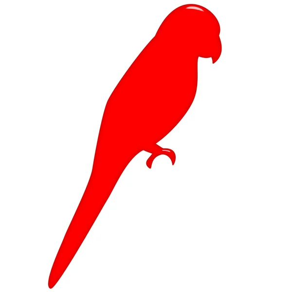 3D papegoja — Stockfoto