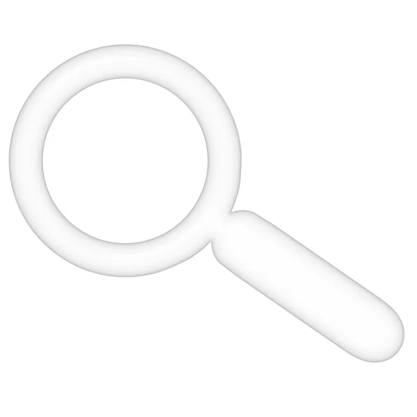 3D Magnifying Glass — Stock Photo, Image
