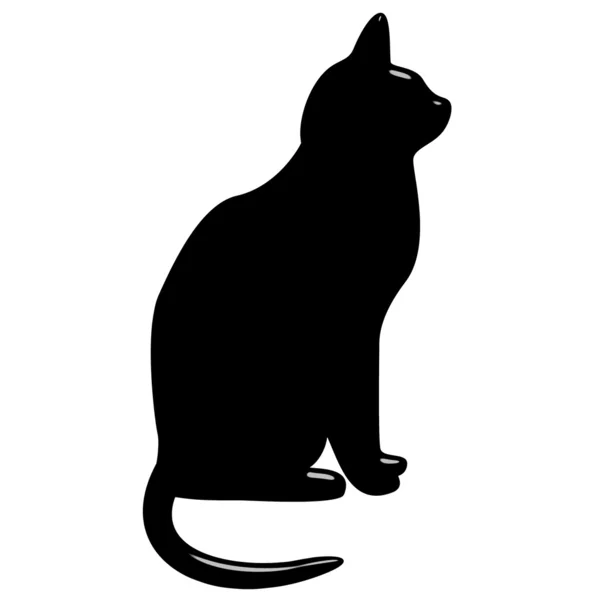 3D μαύρη γάτα Εικόνα Αρχείου