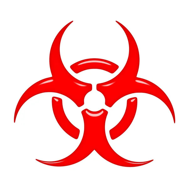 3D biohazard symbool — Stockfoto