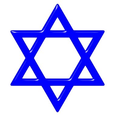 3D Star of David clipart