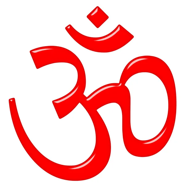 Símbolo do hinduísmo 3D Aum — Fotografia de Stock