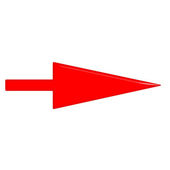 3D Glossy Red Arrow — Stock Photo © georgios #3430854