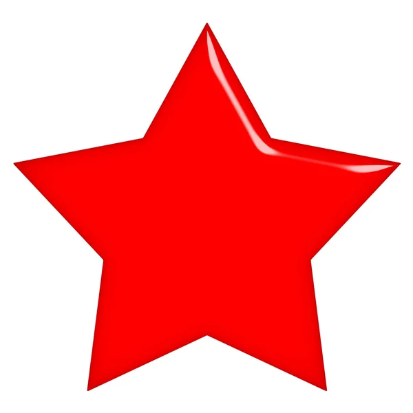 3D komunistycznych czerwona gwiazda — Zdjęcie stockowe