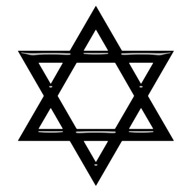 3D Star of David clipart