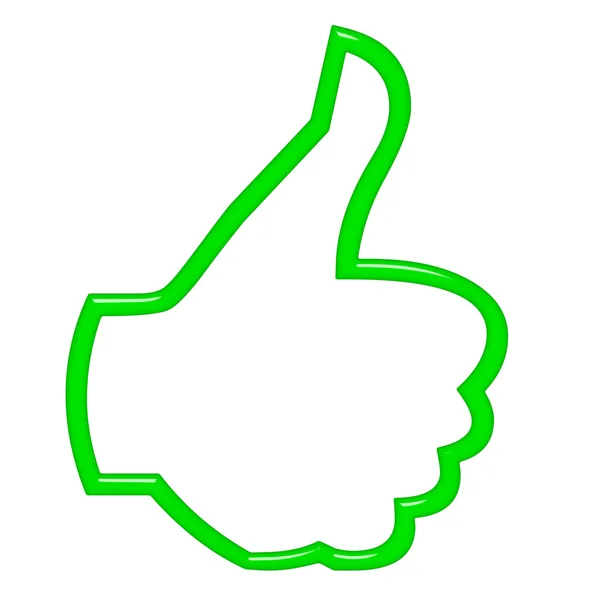 3D Thumbs Up — Stock Photo, Image