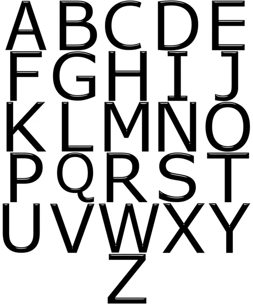 Alfabeto 3D — Fotografia de Stock