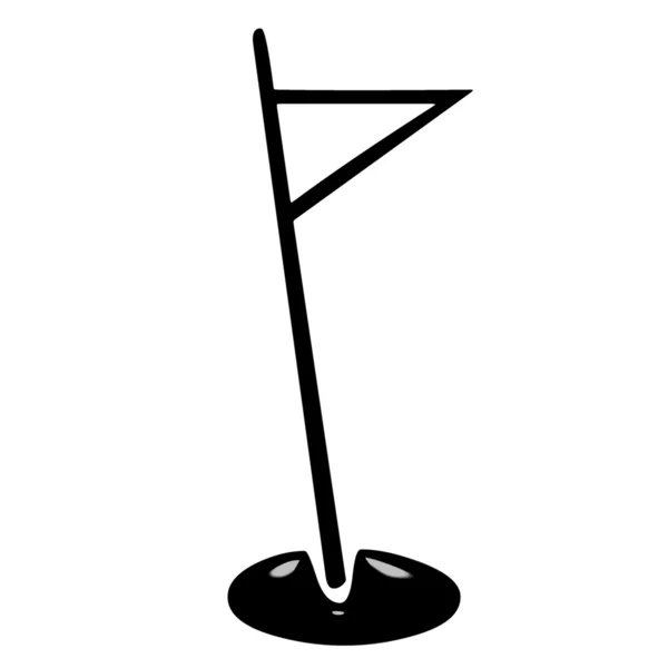 3 d ゴルフの穴 — ストック写真