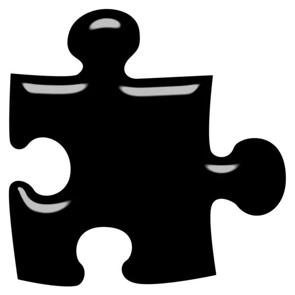 3D Puzzle Piece — Stock Photo, Image