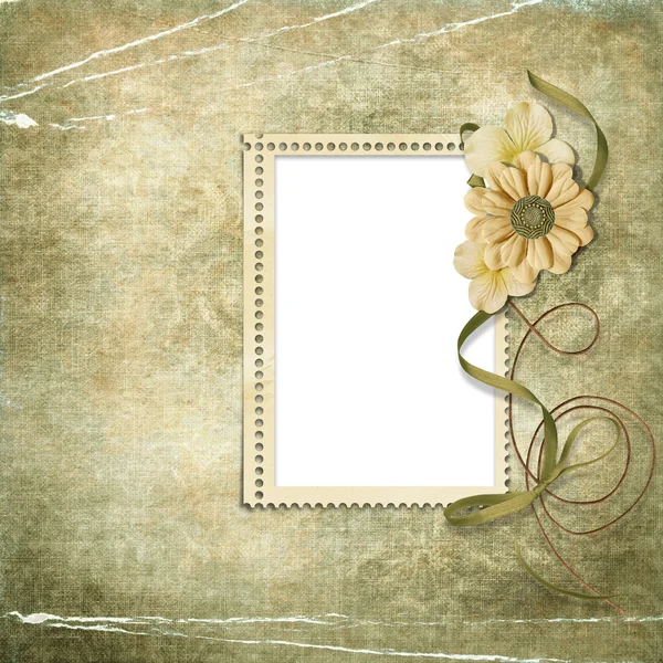 Old frame on victorian background — Stock Photo, Image