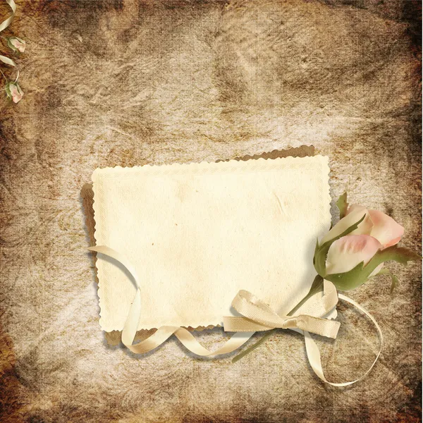 Beautiful card for congratulations or invitation on the vintage background — Stock Photo, Image