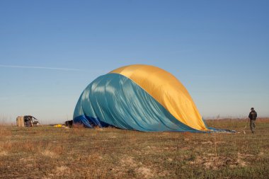 uçuş sonra patlamış balon