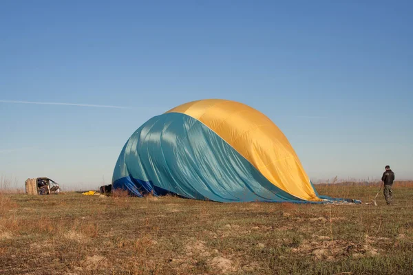 Φυσητό μπαλόνι μετά από πτήση — Φωτογραφία Αρχείου