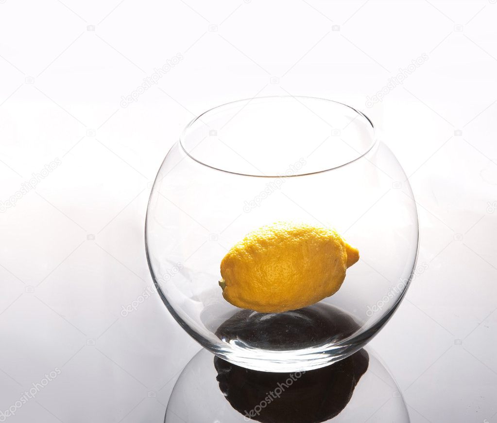 Lemon in vase