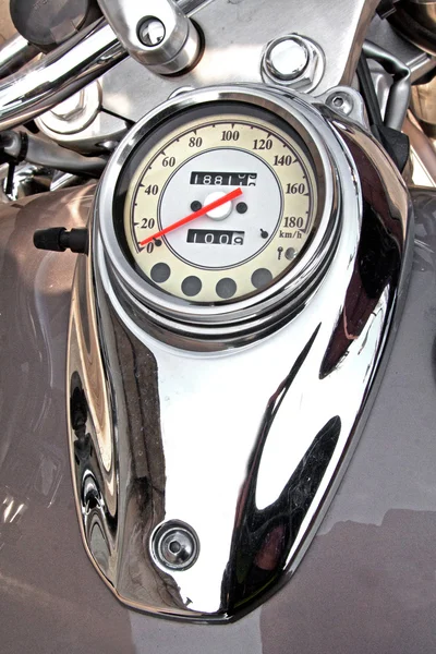 Motorfiets snelheidsmeter — Stockfoto