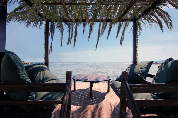 Lounge di pantai — Stok Foto