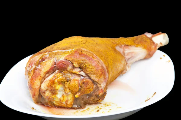 Roasted turkey leg — Stock Photo, Image