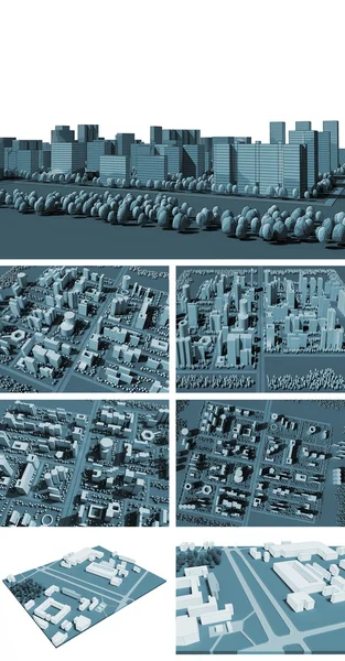 3D карта міста — стокове фото