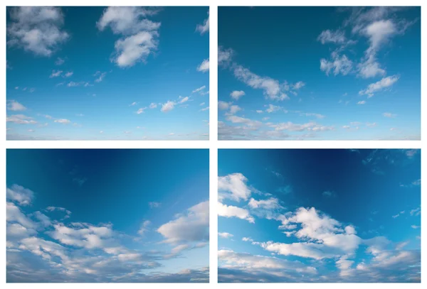 Collezione cielo nuvoloso — Foto Stock