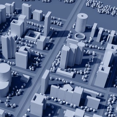 3D şehir haritası