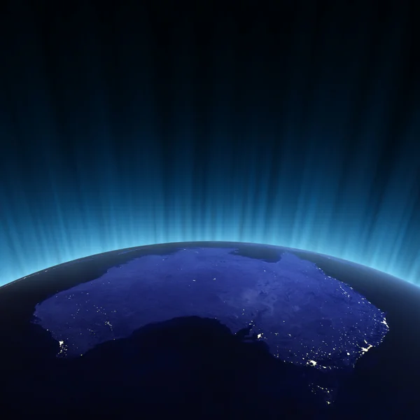 Australien aus dem All — Stockfoto