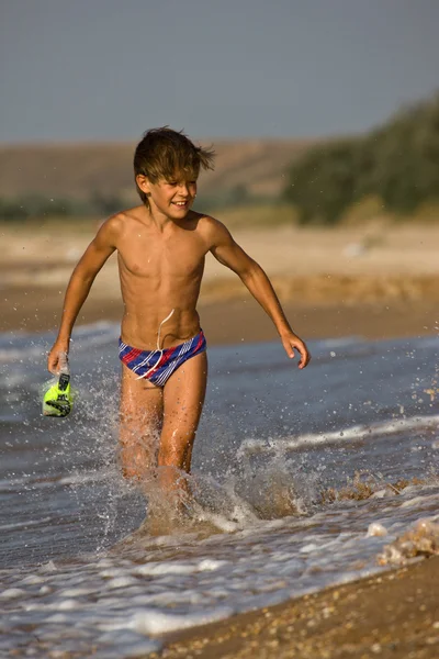 Τρέχοντας αγόρι — Φωτογραφία Αρχείου