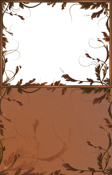 Fantaisie fond avec des branches brunes — Image vectorielle