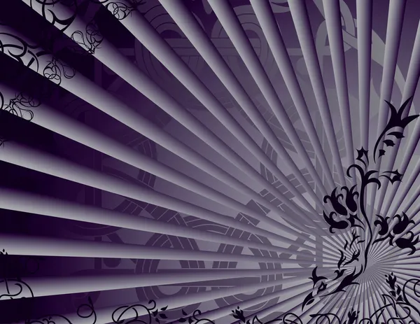 Violetten Hintergrund mit Fantasie-Elementen — Stockvektor