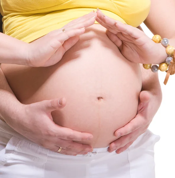 Ciąży i mąż — Zdjęcie stockowe