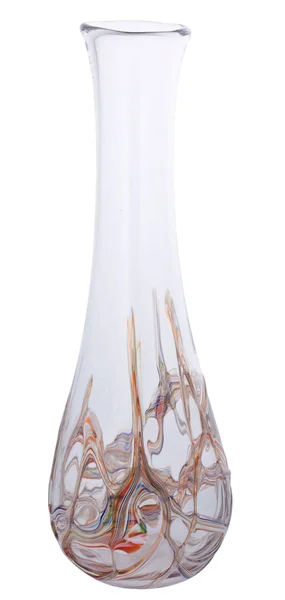 Dekoratif Cam Vazoda beyaz izole — Stok fotoğraf