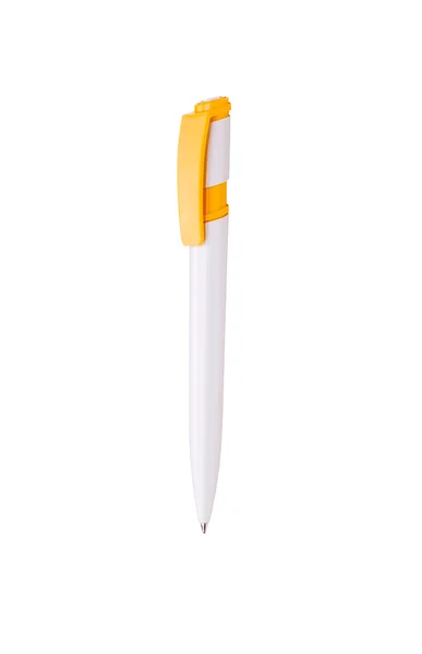 Pena diisolasi dengan tapak kliping pada warna putih — Stok Foto